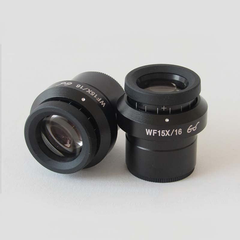Аксесоари за микроскоп WF15X16 мм, С Регулируеми увеличаване на Стерео Окуляр Биологичен микроскоп, 30 мм и