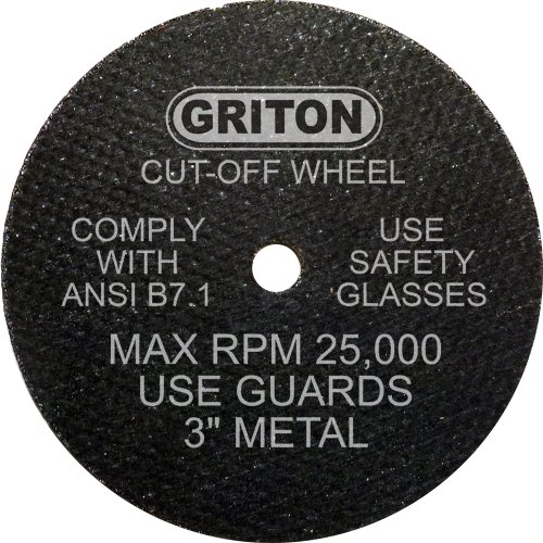 Отрезной кръг Griton CA3032 Arbor Промишлен метал, Диаметър на отвора 1/4 диаметър 3, широчина-0,040 (опаковка