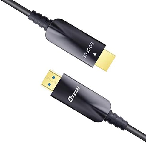 DTech 328 Фута оптичен кабел HDMI с поддръжка на видео с висока резолюция 4K 30Hz и 1080p 60Hz 3D HDCP CEC Висока