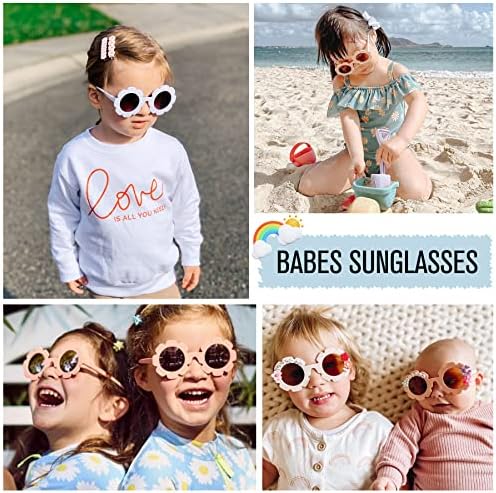 Слънчеви очила Pro Acme Baby Flower с Каишка UV400, Поляризирани Слънчеви Очила за бебета Момчета и Момичета
