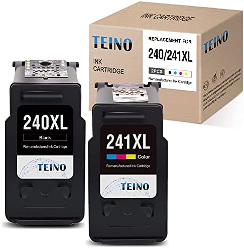 TEINO Рециклирани Мастило касета за Canon PG-240XL 240 XL CL-241XL 241 XL Canon PIXMA MG3620 TS5120 MX532 MG3520