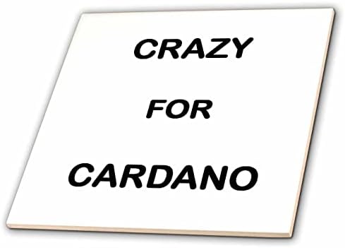 Триизмерно думи Crazy For Cardano мазни черни букви - Tiles (ct_354216_1)