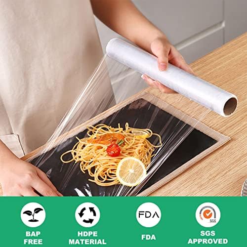 Пластмасови опаковки PAPRMA 12 X 20, Прозрачни торби за съхранение на хранителни продукти за вашата Кухня, Офис,