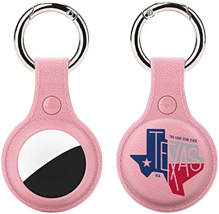 Тексас Самотна Звезда Държач за ключове AirTag Халка за Ключове от TPU Защитен Калъф Локатор Етикет за Чантата