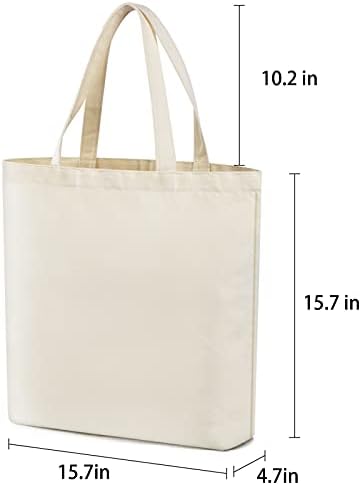 4 БР. За многократна употреба-големи холщовые чанти-тоут, празни многофункционална холщовые чанти, подходящи