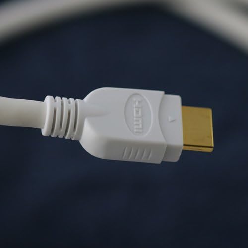 Високоскоростен HDMI кабел серия BJC-FE с съединителна двойка и Ethernet, 6 Фута висок, Бял