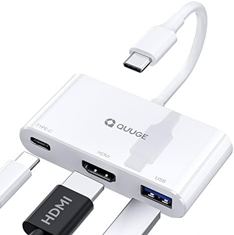 Многопортовый USB адаптер C-HDMI, USB C-HDMI [4K UHD при 30 Hz], порт USB 3.0 със скорост 5 Gbit/s, зареждане