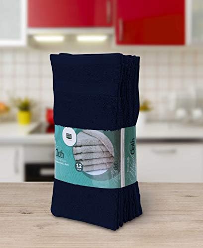 Кърпи Utopia [Комплект кърпички премиум-клас в 12 опаковки (12 x 12 инча) от памук с кольцевым переплетением, добре абсорбиращи и меки на допир, Незаменими гъба за баня, спа,