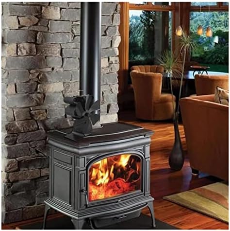 Вентилатор за печката SYXYSM Алуминий Безшумен Екологичният за дърва горелки С захранван от топлина Ефективна,
