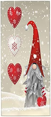 Зимният Коледен Гном Коледни Подаръци Елф Снежинки Меки Кърпи За Ръце, Кърпи за баня Декоративно Комбинирано