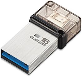 USB памет Elecom MF-SEU3016GSV, 16 GB, USB 3.0, USB 3.1, Съвместим с OTG, Съвместим с жак MicroB, Сребрист
