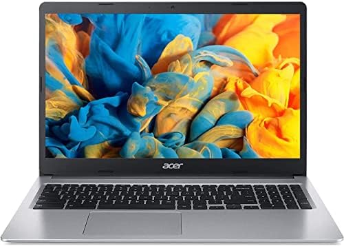 Хромбук Acer 2022 15-инчов HD IPS, двуядрен процесор Intel Celeron с честота до 2,55 Ghz, 4 GB оперативна памет,