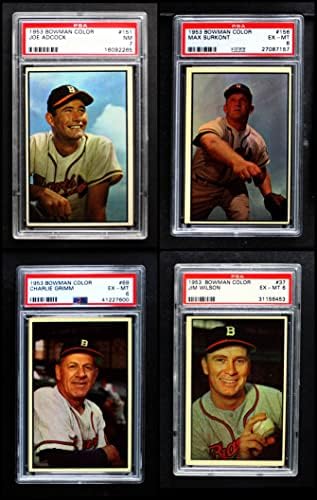 1953 Боуман Милуоки Брэйвз Сет Бостън/Milwaukee Braves (сет) EX/MT Braves