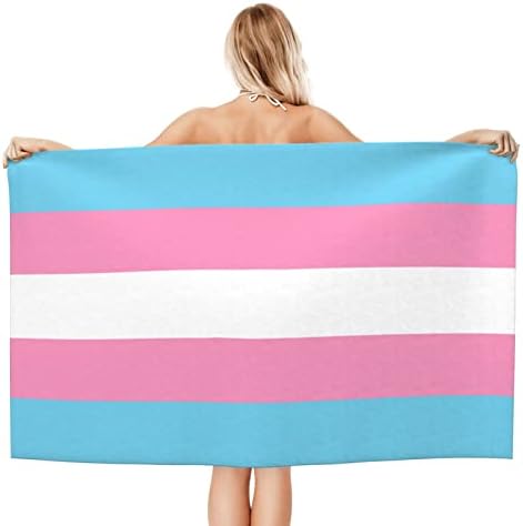 SKT T1 Плажна Кърпа с Розови Флага Гая от Микрофибър, Парад на Гордостта на ЛГБТ, Флаг прайда, Кърпи за Баня